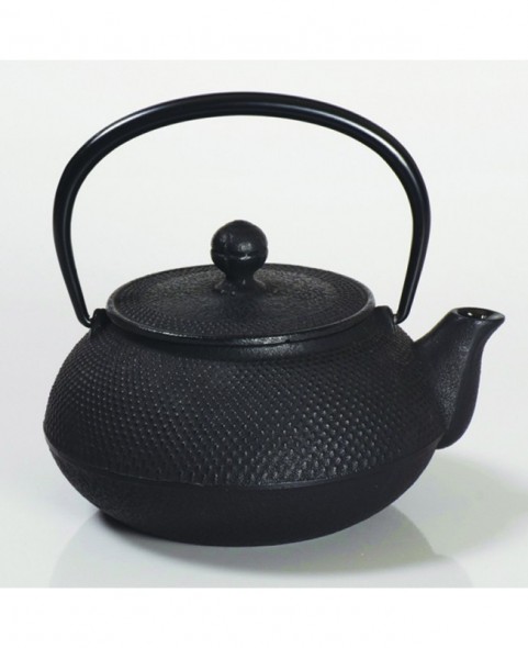 Japanese teapot Kikko, enameled cast iron, gold, 0,55l